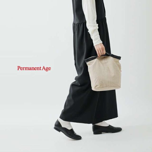 Permanent Age(パーマネントエイジ)コットンリネン×カウレザーミニトートバッグgf-2323
