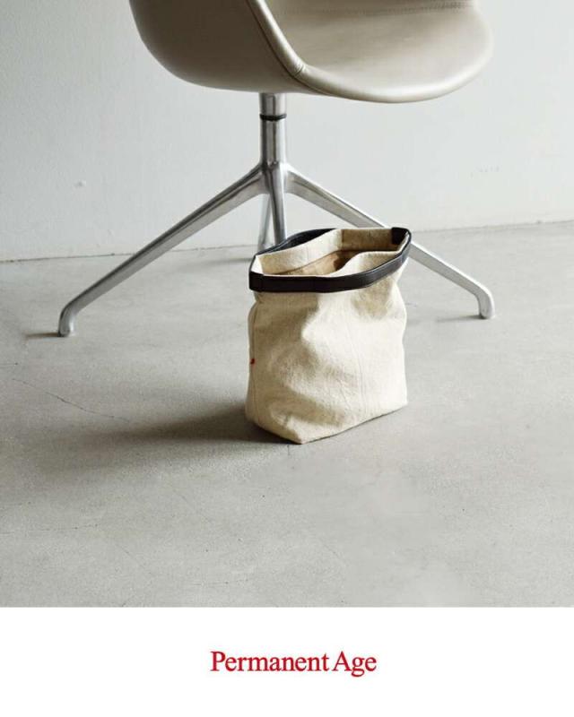 Permanent Age(パーマネントエイジ)コットンリネン×カウレザーミニトートバッグgf-2323