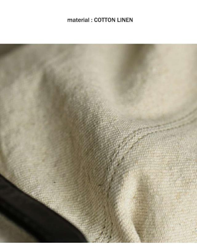 Permanent Age(パーマネントエイジ)コットンリネン×カウレザーミニトートバッグgf-2323