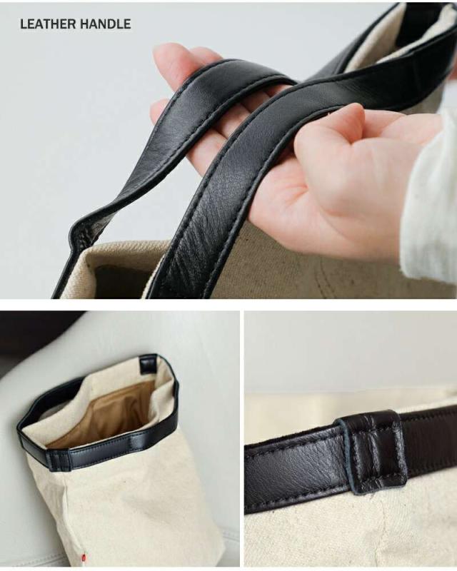 Permanent Age(パーマネントエイジ)コットンリネン×カウレザーミニトートバッグgf-2323