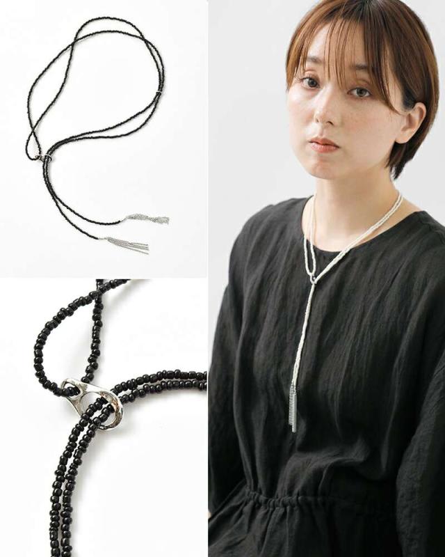 Joli&Micare(ジョリー&ミカーレ)グラーニーラリエットガラスビーズネックレス“GraniLariat”gra0101-2