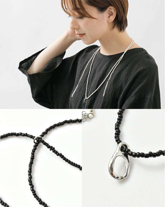 Joli&Micare(ジョリー&ミカーレ)グラーニーラリエットガラスビーズネックレス“GraniLariat”gra0101-2