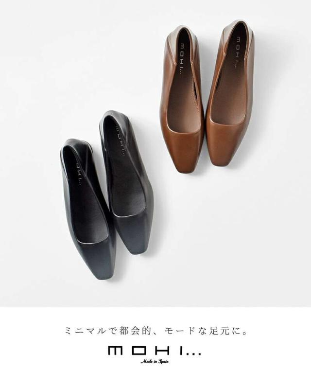 MOHI(モヒ)スクエアトゥローヒールパンプスgu3-1866-28-pu