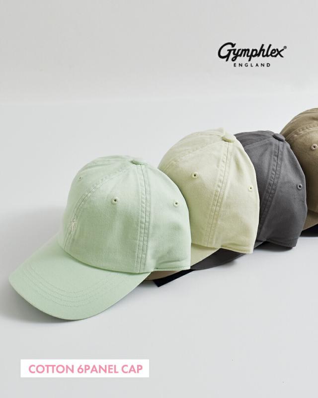 Gymphlexコットン 6パネル キャップ gy-h0313cog-26ss