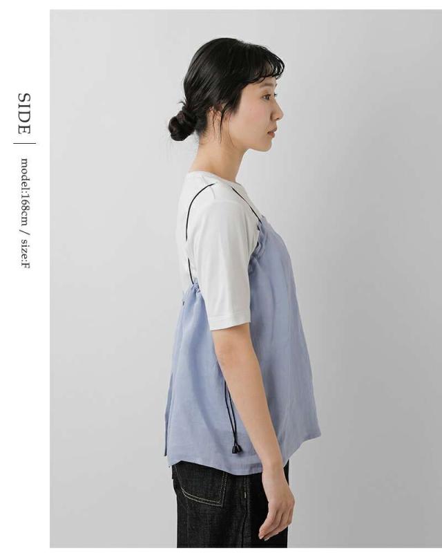 ironari(イロナリ)SHESEAリネンキャミソールi-25405