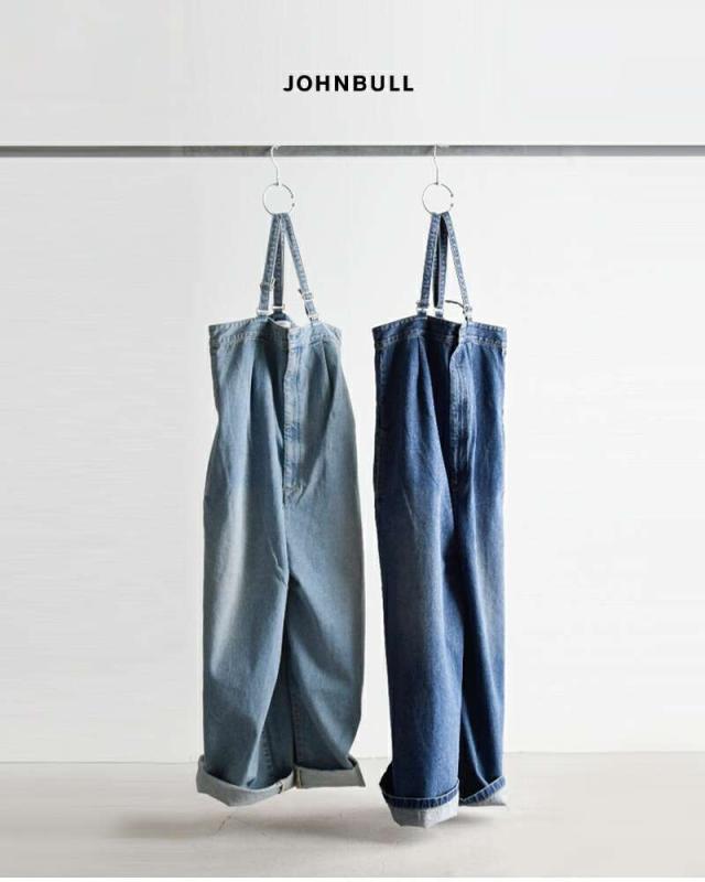 Johnbull(ジョンブル)コットンデニムタックベアサロペットjl251p21
