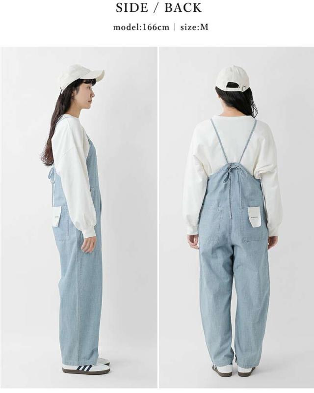 Johnbull(ジョンブル)コットンシャンブレーダブルストラップサロペットjl252p02