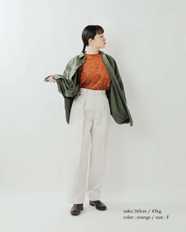 Johnbull(ジョンブル)ベロアチュールハーフスリーブTシャツjl253c01