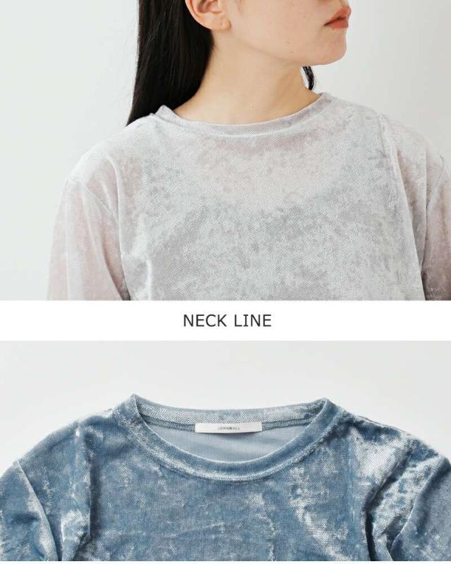 Johnbull(ジョンブル)ベロアチュールハーフスリーブTシャツjl253c01