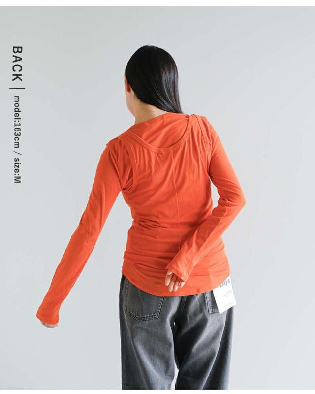 Johnbull(ジョンブル)ハイツイストコットンレイヤードカットソープルオーバーjl253c03