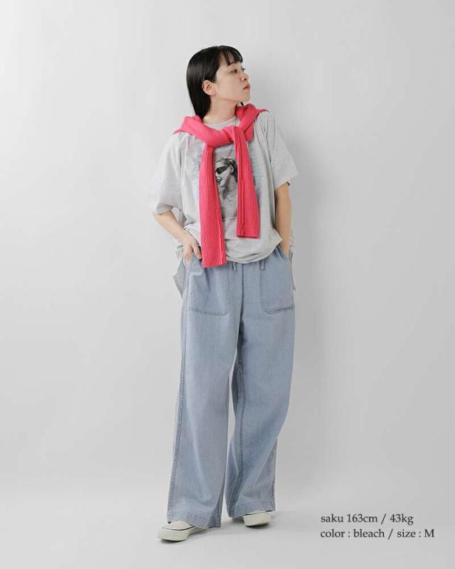 Johnbull(ジョンブル)ライトデニムイージーデッキパンツjl253p01