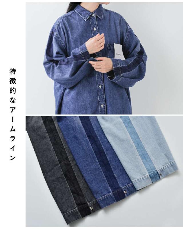 Johnbull(ジョンブル)ライトデニムオーバーラインシャツjl253s09