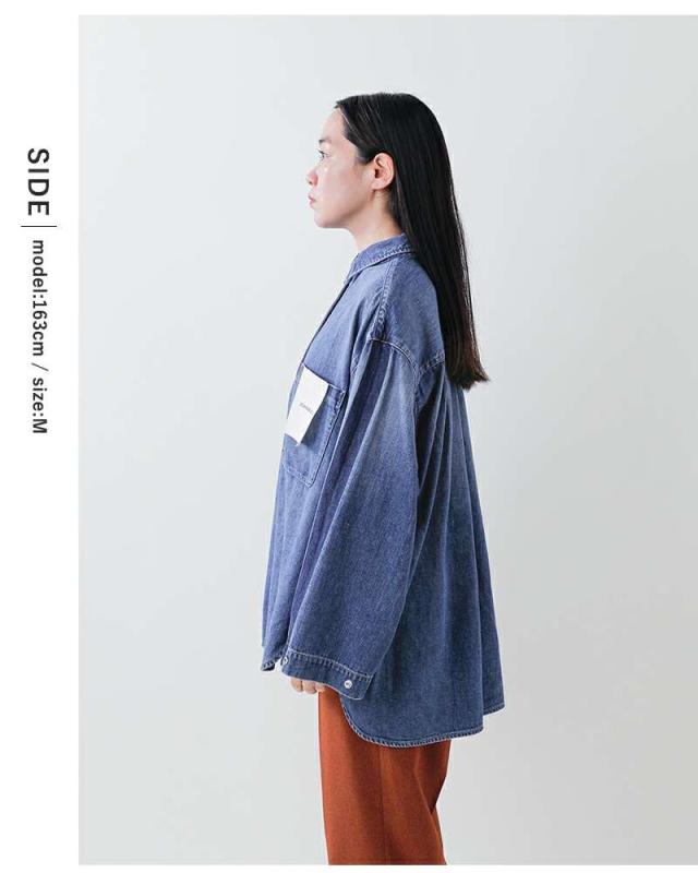 Johnbull(ジョンブル)ライトデニムオーバーラインシャツjl253s09