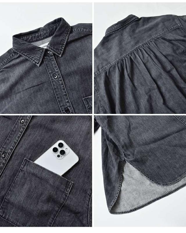 Johnbull(ジョンブル)ライトデニムオーバーラインシャツjl253s09