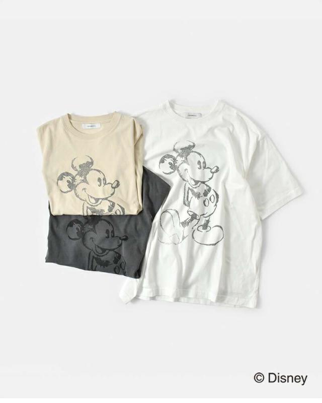 Johnbull(ジョンブル)コットンミッキーマウスプリントTシャツ“MICKEYMOUSET”jt252c02