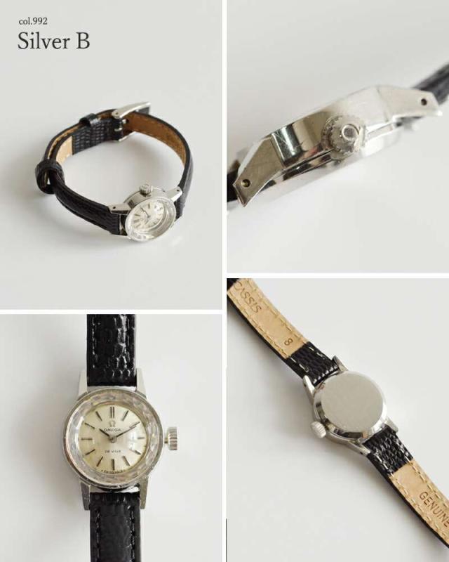 OMEGA(オメガ)カウレザーベルトステンレスヴィンテージウォッチks-969-992