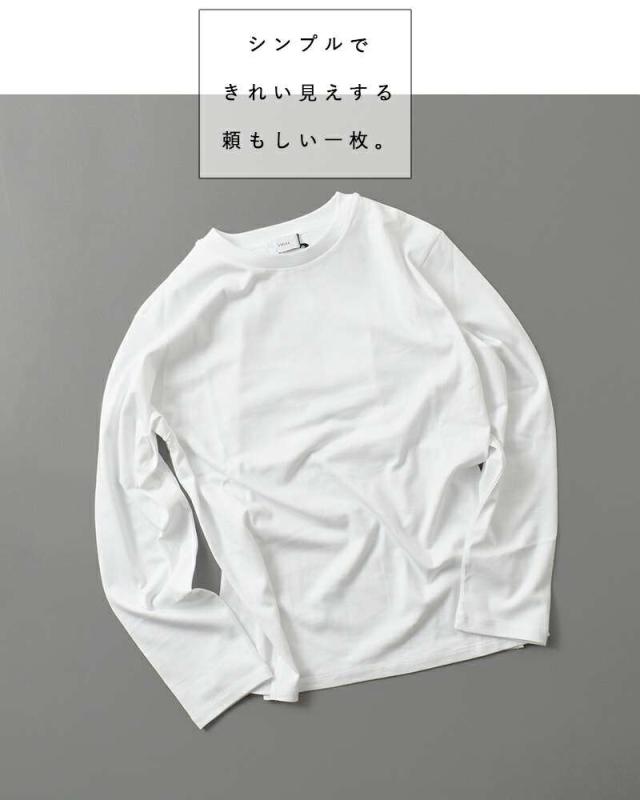 LIFiLL(リフィル)コットニー天竺スリットロングスリーブTシャツ“COTTONYSLITLONGSLEEVETEE”lf044-01