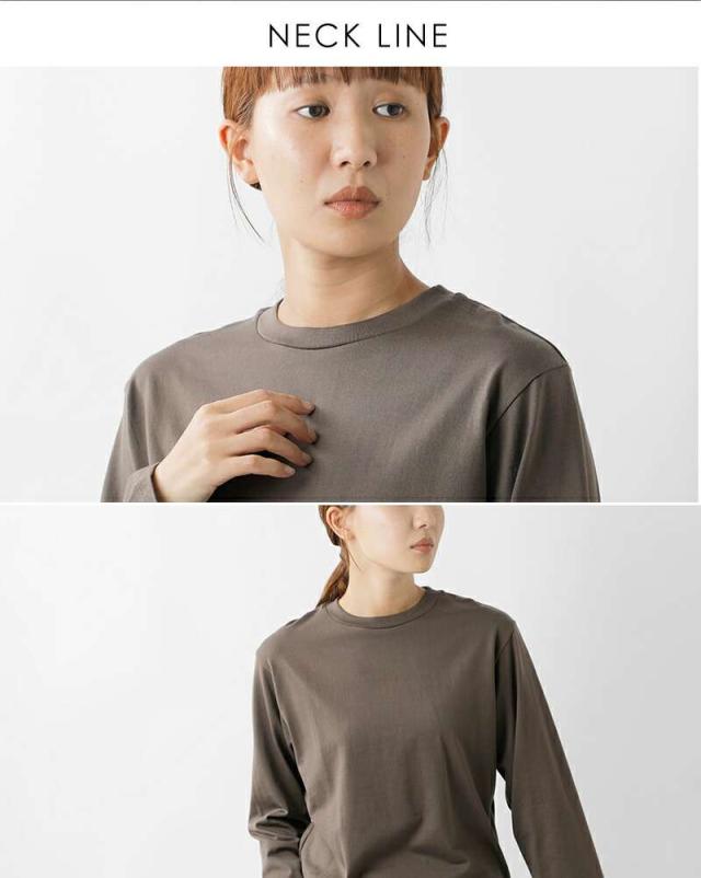 LIFiLL(リフィル)コットニー天竺スリットロングスリーブTシャツ“COTTONYSLITLONGSLEEVETEE”lf044-01