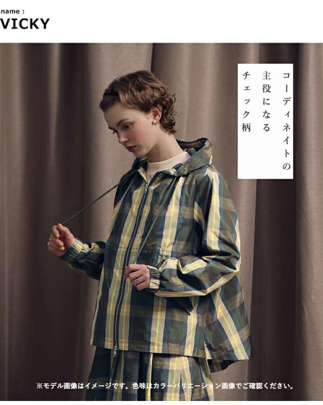 ケレン kelen  チェック フーディー ジャケット “VICKY” lkl24fjk2037 アウター  ☆☆ クーポン対象