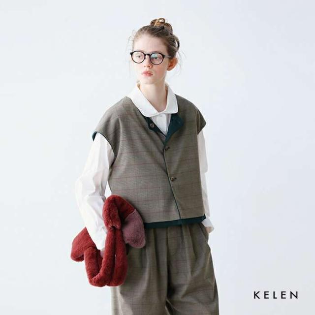 ケレン ベスト kelen  リバーシブル デザイン ベスト “YAE” lkl25fbl2255  ☆☆ クーポン対象