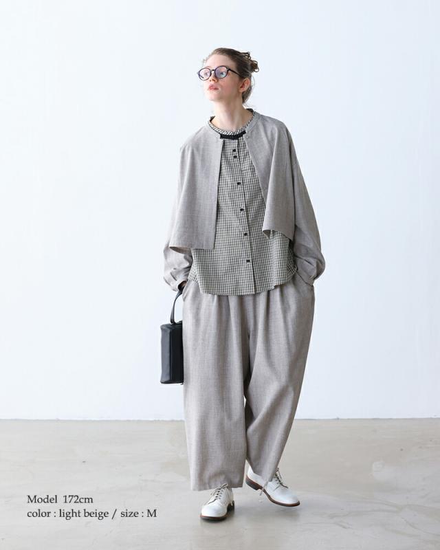 kelen(ケレン)パネルデザインショートブラウス“KERIN”lkl25fbl2261