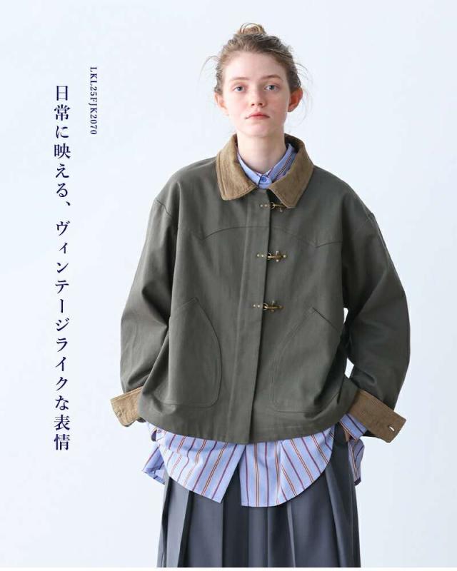 ケレン kelen  コットン ウエスタン ワークウェア ジャケット “YEYA” lkl25fjk2070 アウター  クーポン対象