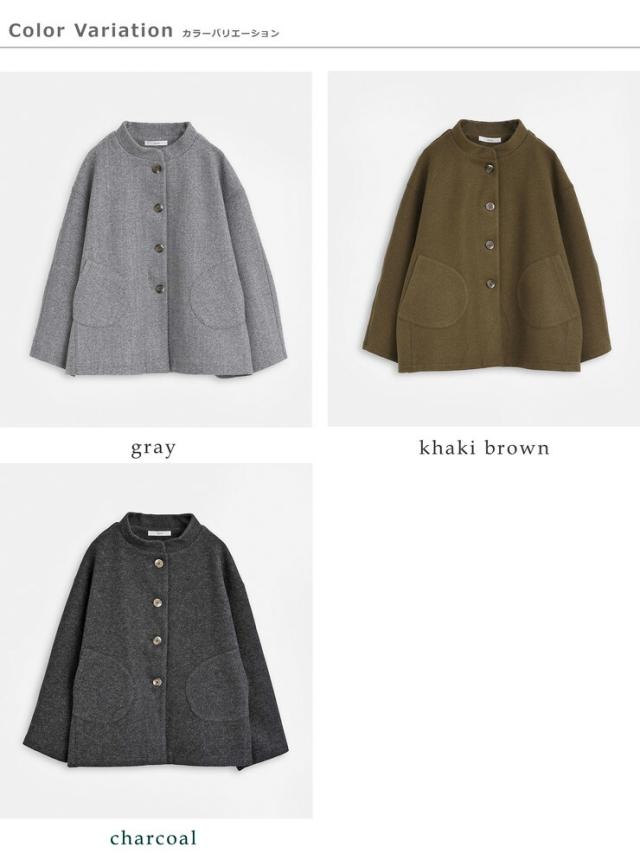 kelen(ケレン)モックネックデザインジャケット“TRIMO”lkl25fjk2073