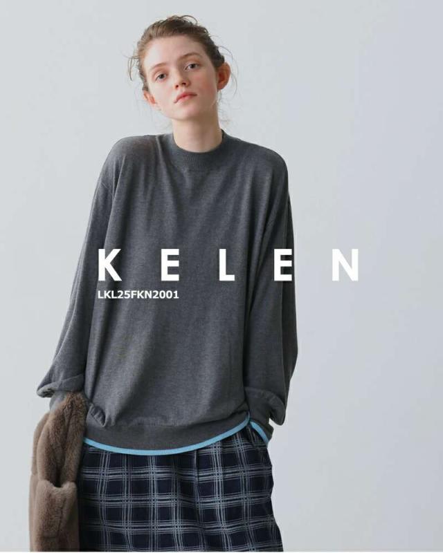 ケレン ニット セーター kelen  ポイント カラー デザイン ニット トップス “FINI” lkl25fkn2001  ☆☆ クーポン対象