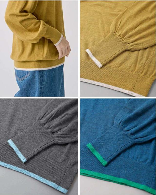 ケレン ニット セーター kelen  ポイント カラー デザイン ニット トップス “FINI” lkl25fkn2001  ☆☆ クーポン対象