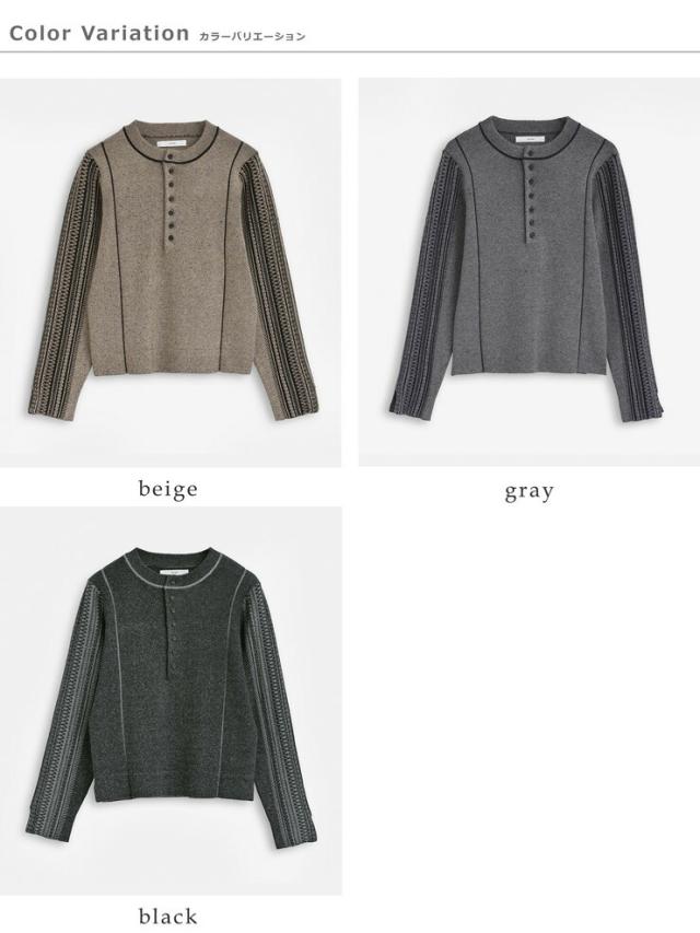 kelen(ケレン)デザインニットトップス“GRUA”lkl25fkn2002