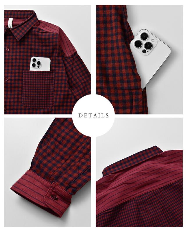 kelen(ケレン)パネルデザインシャツワンピース“SERI”lkl25fop2114