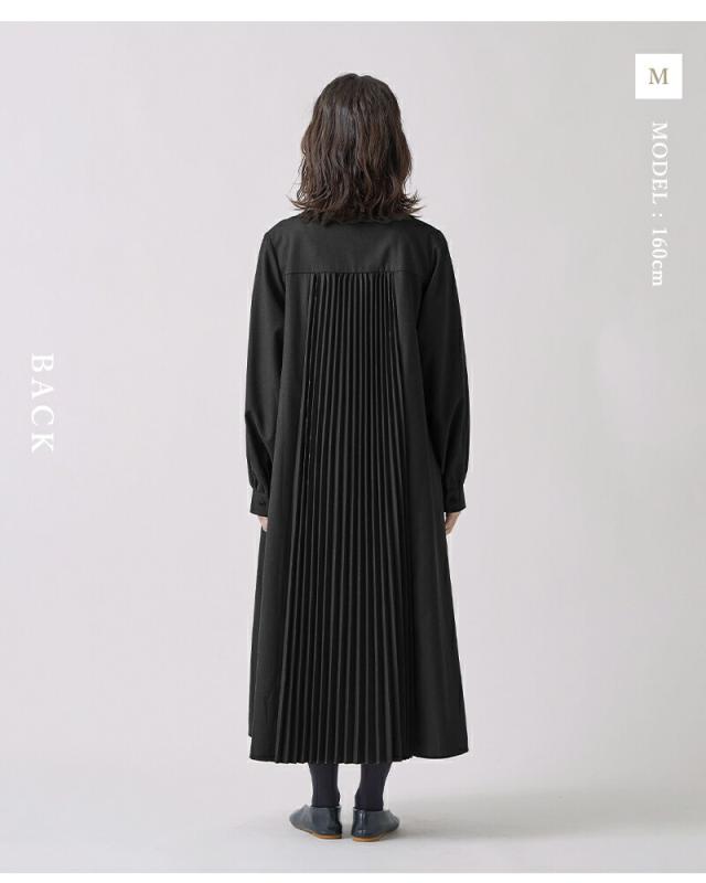 kelen(ケレン)デザインカラーバックプリーツワンピース“LAETY”lkl25fop2115