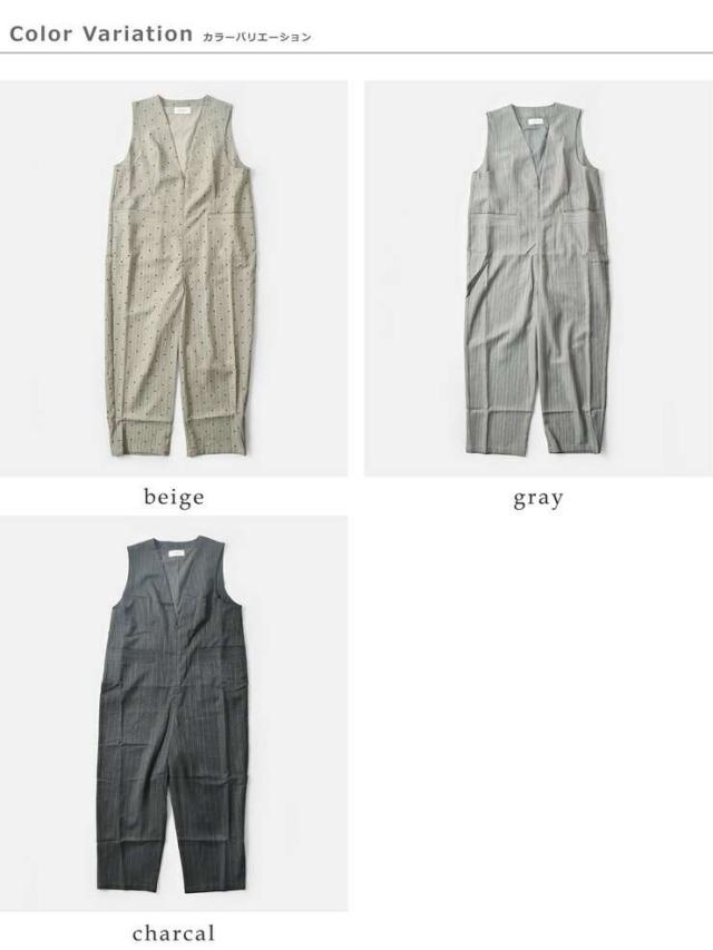 ケレン オールインワン サロペット kelen ヘリンボーン Vネック サロペット “BRIS” lkl25fpt2107 ☆☆ クーポン対象