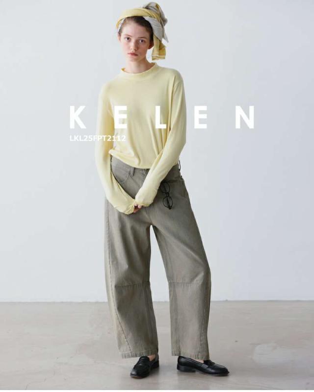 ケレン kelen  カーブ デザイン カラー デニムパンツ “HEDY” lkl25fpt2112 パンツ  ☆☆ クーポン対象