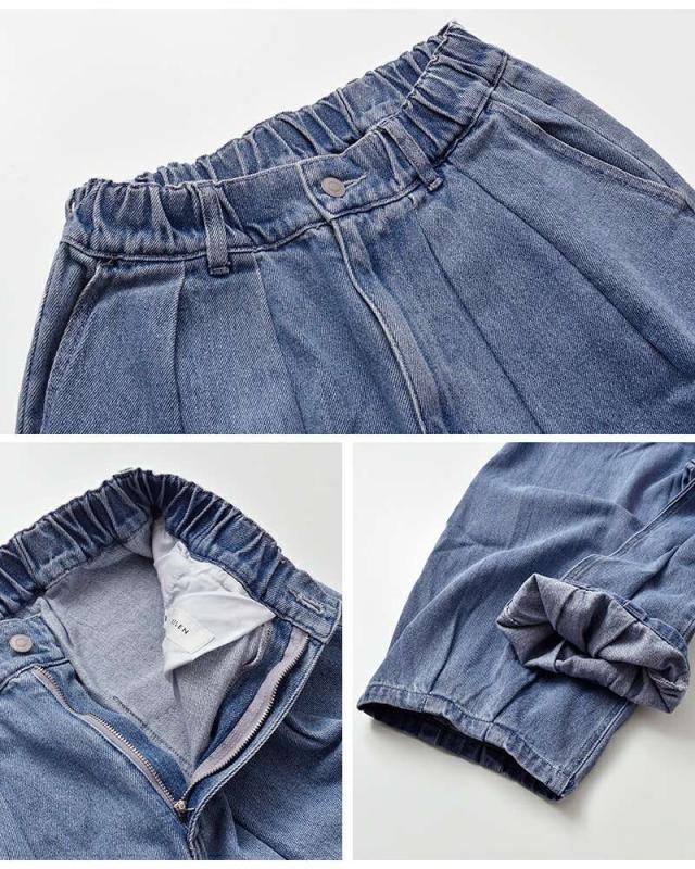 ケレン kelen ヘムデザイン コクーンシルエット デニムパンツ “SAFY” lkl25fpt2114 パンツ ☆☆ クーポン対象