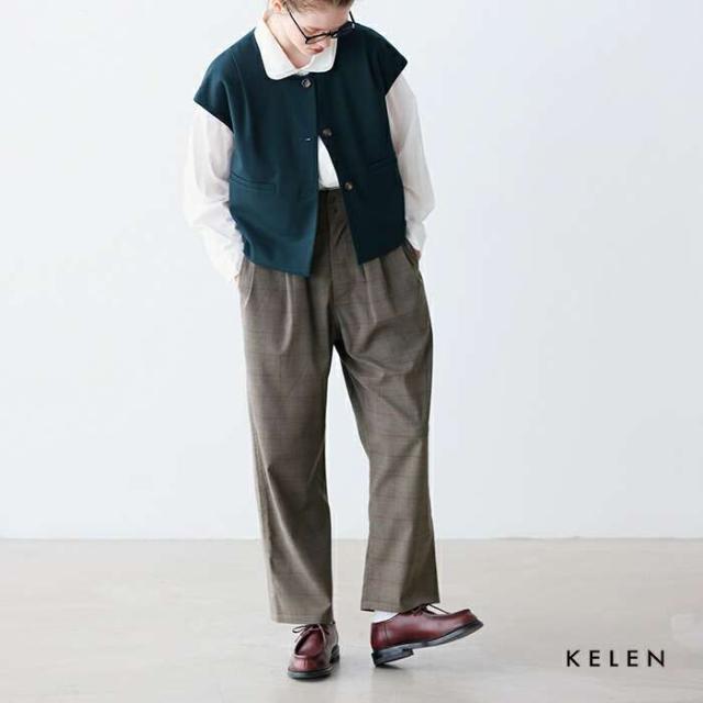 ケレン kelen  ウエスト タック デザイン パンツ “CIAN” lkl25fpt2118 パンツ  クーポン対象