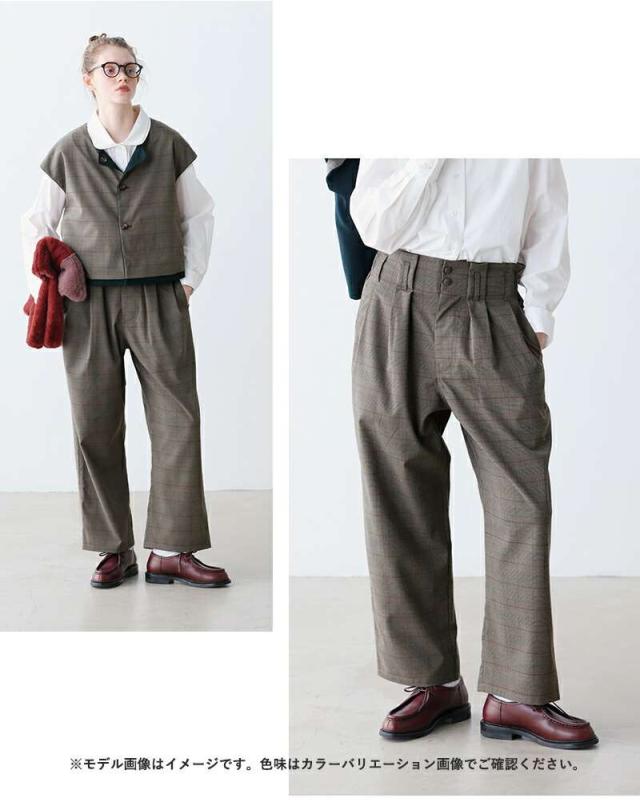 ケレン kelen  ウエスト タック デザイン パンツ “CIAN” lkl25fpt2118 パンツ  クーポン対象