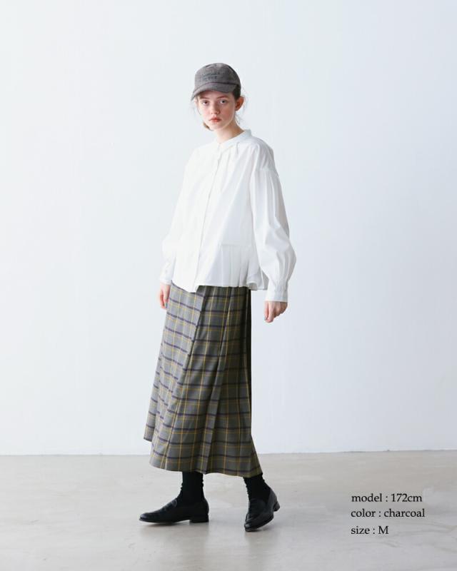kelen(ケレン)ラップデザインチェックプリーツスカート“QUIE”lkl25fsk2043