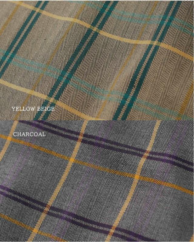 kelen(ケレン)ラップデザインチェックプリーツスカート“QUIE”lkl25fsk2043