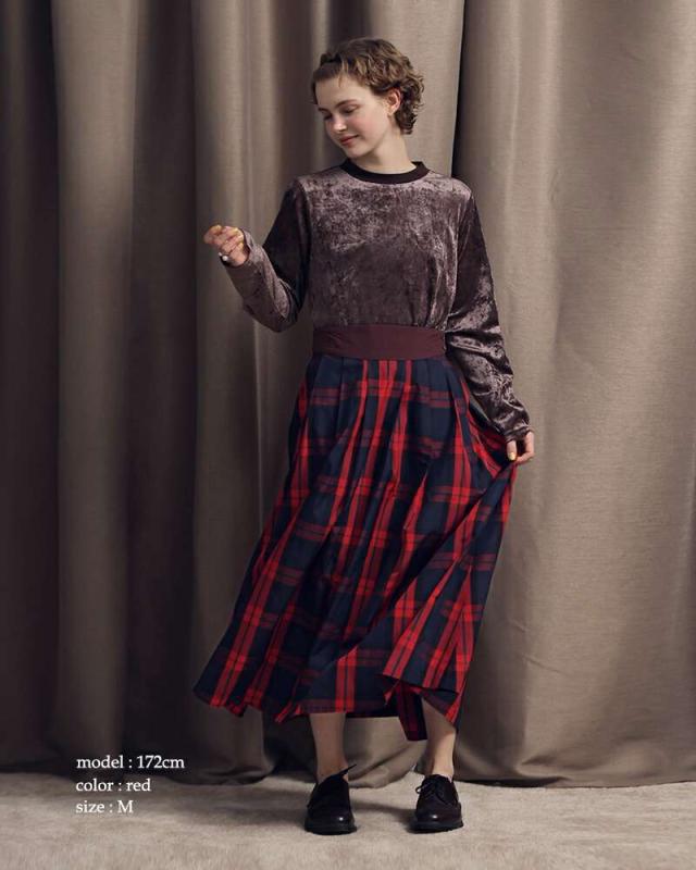 ケレン スカート kelen  チェック Aライン スカート “FELINA” lkl25fsk2045  ☆☆ クーポン対象