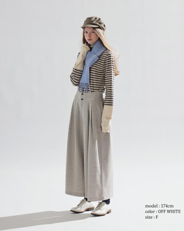 kelen(ケレン)ストレッチジャージーボーダーハイネックトップス“TARIA”lkl25wcs2009