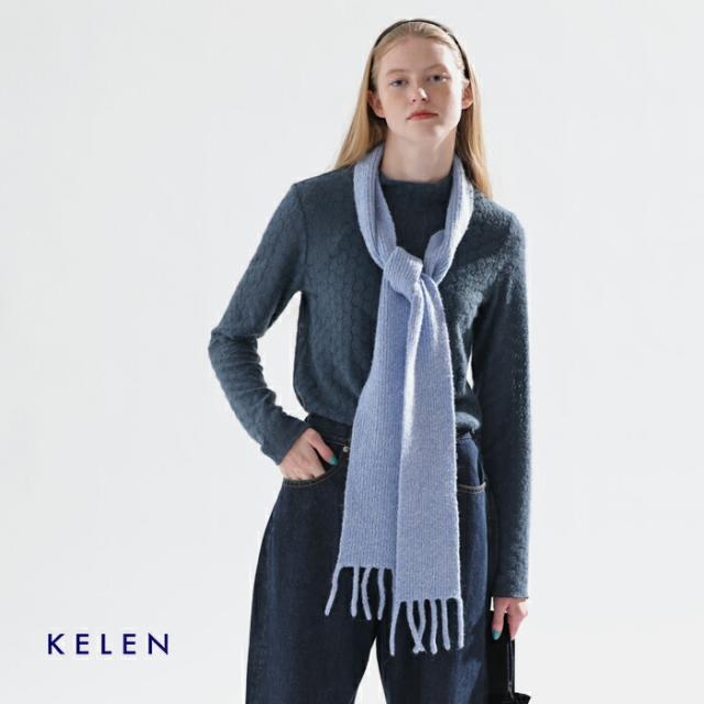 kelen(ケレン)ストレッチジャージーハイネックレーストップス“MINT”lkl25wcs2010