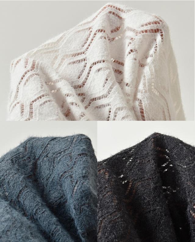 kelen(ケレン)ストレッチジャージーハイネックレーストップス“MINT”lkl25wcs2010