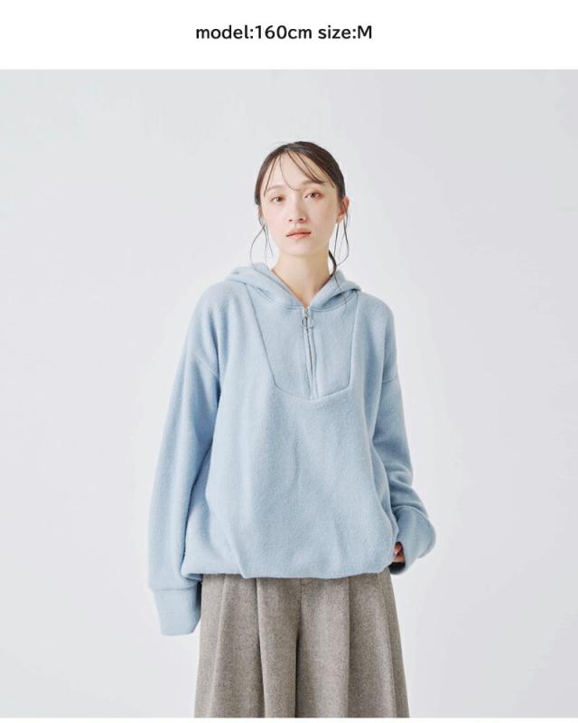 kelen(ケレン)ストレッチジャージードローストリングヘムフーディープルオーバー“ZISS”lkl25wcs2011