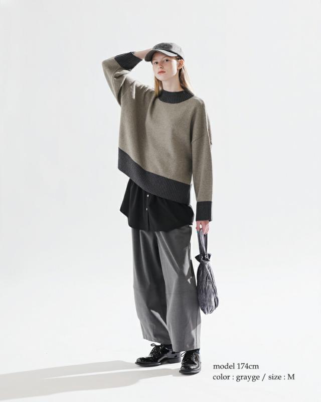 kelen(ケレン)ボックスシルエットグリッターニットプルオーバー“UENA”lkl25wkn2004