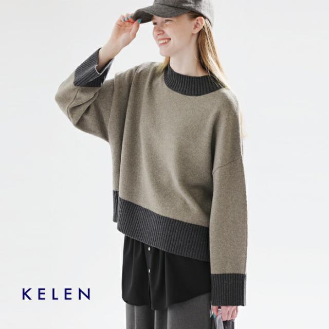 kelen(ケレン)ボックスシルエットグリッターニットプルオーバー“UENA”lkl25wkn2004