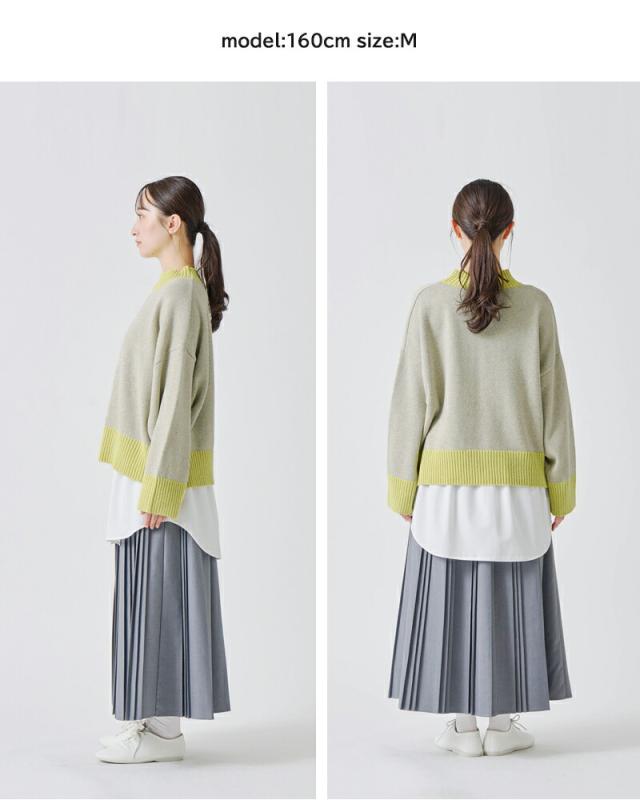 kelen(ケレン)ボックスシルエットグリッターニットプルオーバー“UENA”lkl25wkn2004