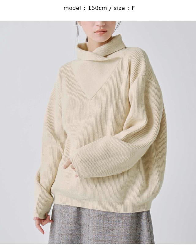 kelen(ケレン)デザインカラーニットプルオーバー“MOMO”lkl25wkn2005