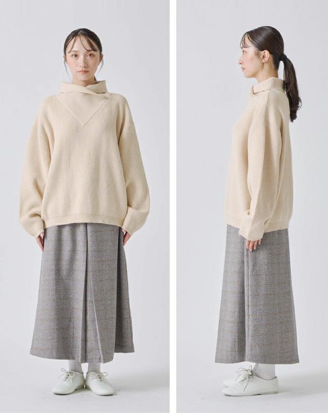 kelen(ケレン)デザインカラーニットプルオーバー“MOMO”lkl25wkn2005