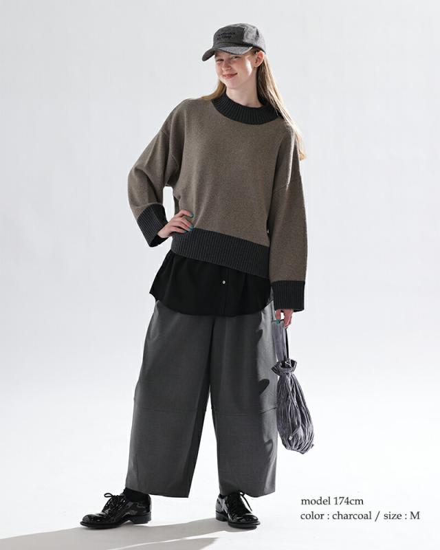 kelen(ケレン)ストレッチヘムデザイントラウザーパンツ“PAYTON”lkl25wpt2120